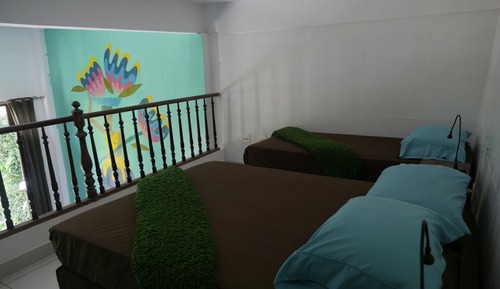 Design Quadruple Room, 1 Bedroom, Garden View, Ground Floor