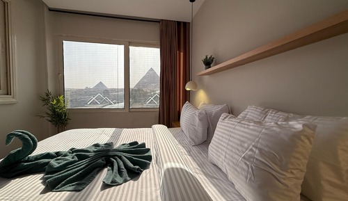 Premium Double Room, 1 Double Bed, pyramids and sphinx view