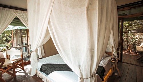 Luxury Tent, 1 Double Bed, Private Bathroom, Canal View