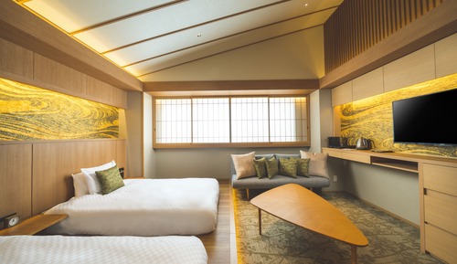Deluxe Room, 2 Double Beds, Non Smoking, Bathtub,Ceiling height 3m(with Single Sofabed)