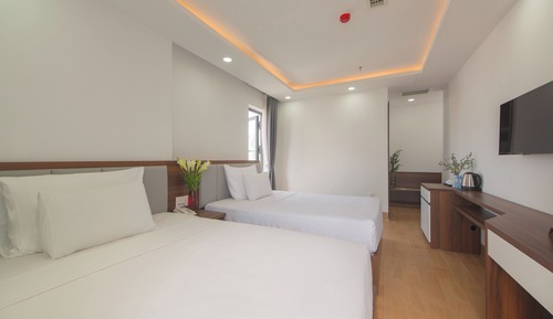 Superior Room, 2 Double Beds, Balcony, City View