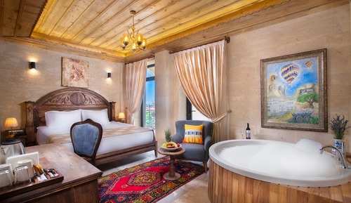 Deluxe Stone Room with Jacuzzi and Balcony