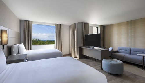 Studio, 2 Queen Beds, Non Smoking, Partial Ocean View (Balcony)
