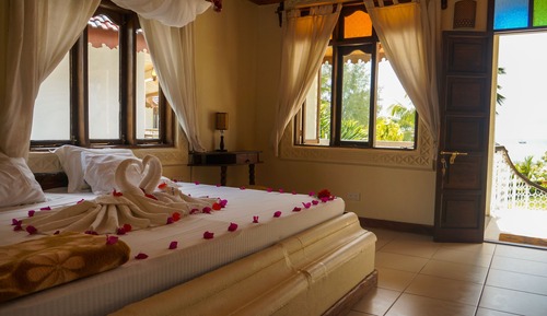 Superior Twin Room, 2 Double Beds, Terrace, Sea View