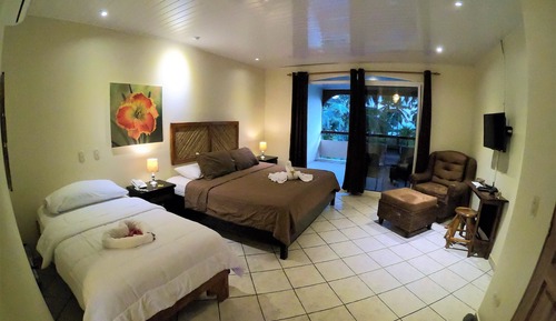 Superior Studio, Multiple Beds, Balcony, Beach View