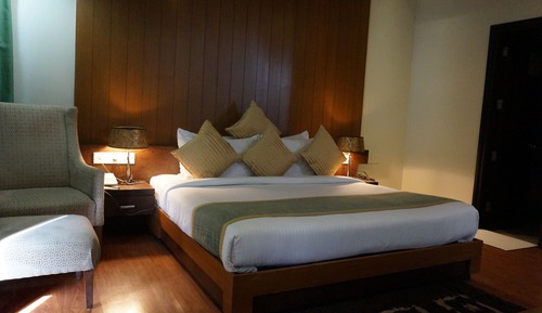 Luxury Studio Suite, 1 King Bed, Refrigerator, Mountain View