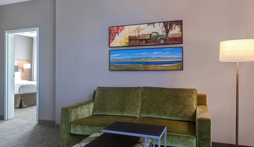 Suite, 1 King Bed with Sofa bed (Hearing Accessible)