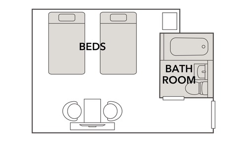 Standard Room, 2 Twin Beds, Non Smoking