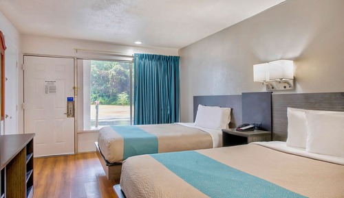 Deluxe Room, 2 Queen Beds, Smoking, Refrigerator & Microwave