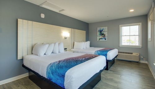 Two Queen Beds with City View