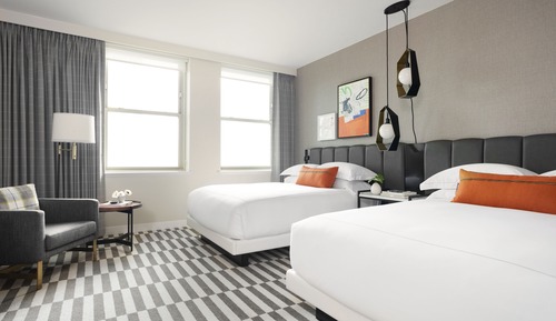 Premium Room, 2 Queen Beds, Roll-in Shower (Mobility)