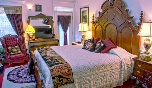 Victorian King Balcony Fireplace