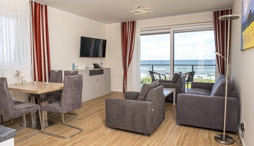 Deluxe Apartment, 2 Double Beds, Non Smoking, Sea View