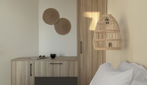 Standard Double Room, 1 Queen Bed, Patio, Partial Sea View