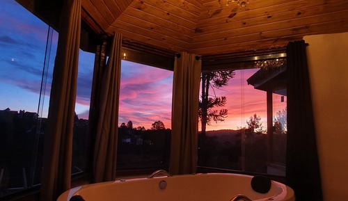 Panoramic Double Room, 1 Queen Bed, Bathtub, Mountain View