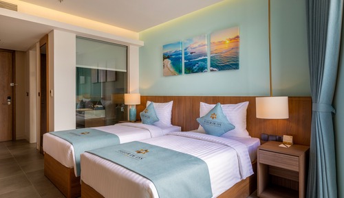 Deluxe Twin Room, Balcony, Beach View