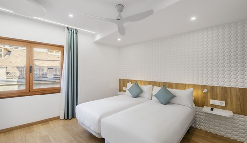 Standard Double Room, 2 Twin Beds (NO access to Pool/Rooftop)