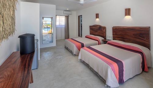 Standard Room, 2 Double Beds, Pool View