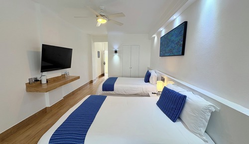 Standard Studio, 2 Double Beds, Pool View, Ground Floor