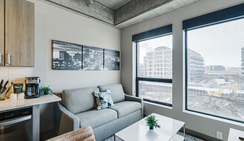 Condo, 1 Queen Bed with Sofa bed, Kitchen, City View (Sable 302)