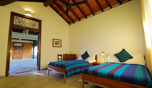 Deluxe Double or Twin Room, Multiple Beds, Hill View, Courtyard Area