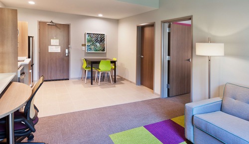 Suite, 1 King Bed, Accessible (Mobility & Hearing, Roll-in Shower)