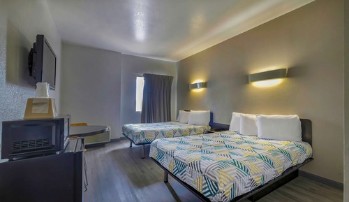 Standard Room, 2 Double Beds, Smoking, Refrigerator & Microwave