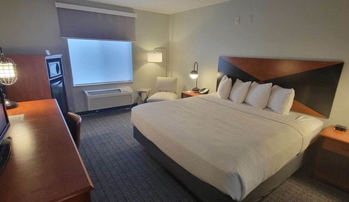 Standard Room, 1 King Bed, Accessible, Refrigerator & Microwave
