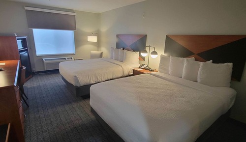 Standard Room, 2 Queen Beds, Non Smoking, Refrigerator & Microwave