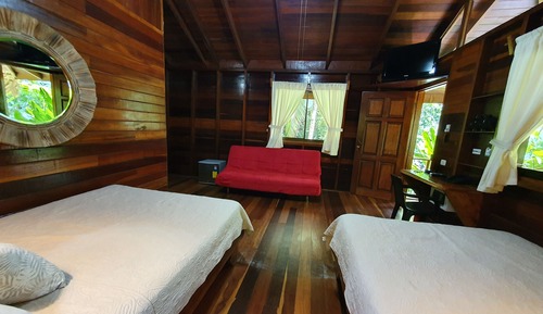 Family Bungalow, 2 Double Beds, Garden View