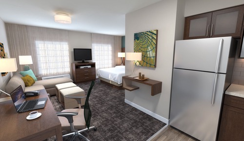 Studio Suite, 1 King Bed, Accessible Bathtub, Kitchen (Mobility)