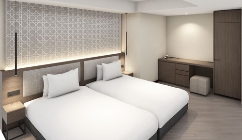 Hollywood Twin Room, Non Smoking (Children breakfast fee paid onsite)