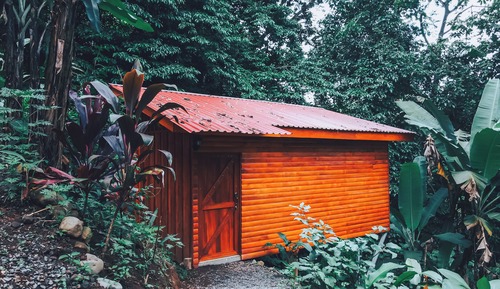 Deluxe Cabin, 2 Double Beds, Mountain View