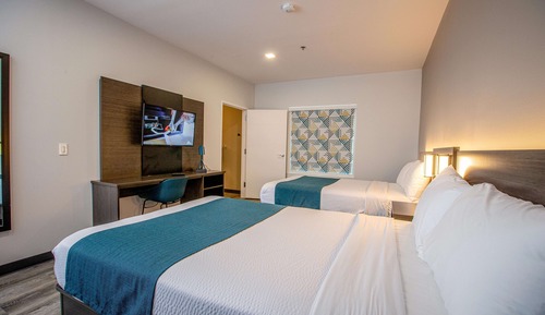 Deluxe Room, 2 Double Beds, Non Smoking, Refrigerator