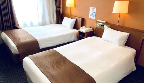 [24 hours Stay Plan] Standard Twin Room (2 Single Beds)(check-in after 12pm), Non Smoking