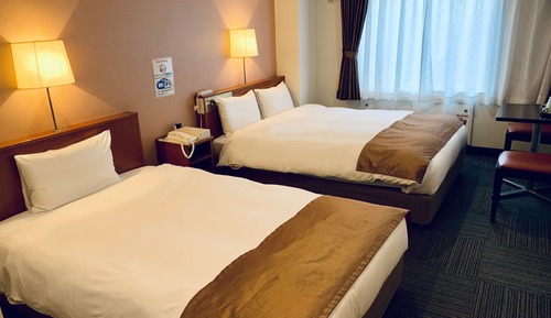 [24 hours Stay Plan] Standard Twin Room(1 Single Bed,1 Double Bed)(check-in after 12pm), Non Smoking