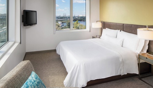 Executive Suite, 1 King Bed with Sofa bed, Non Smoking, City View (Corner)
