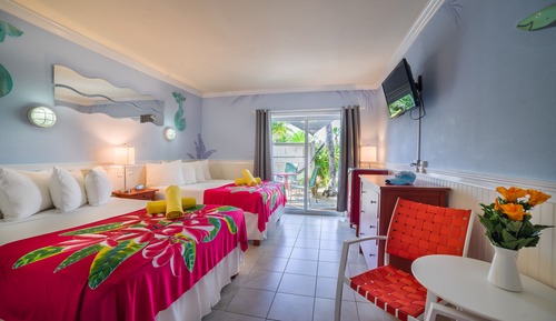 Deluxe Double Room, 2 Double Beds, Courtyard Area