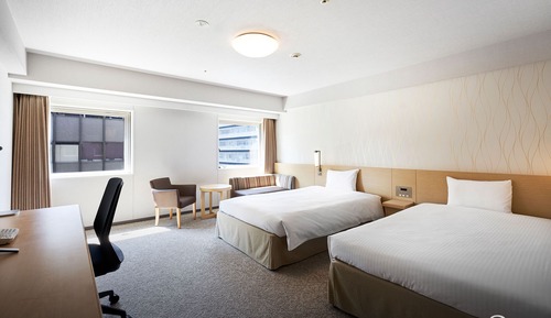 Standard Twin Room, Smoking (Approximately 3 minutes walk from the north exit of JR Kannai Station)