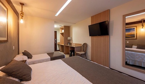 Deluxe Triple Room, Partial Sea View