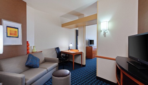 Suite, 1 King Bed with Sofa bed (Hearing Accessible)