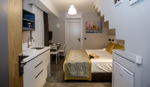 Economy Studio Suite, 1 Queen Bed, Non Smoking, Garden View