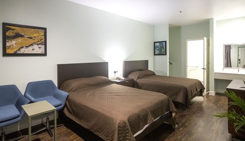 Family Single Room, 2 Double Beds, Smoking