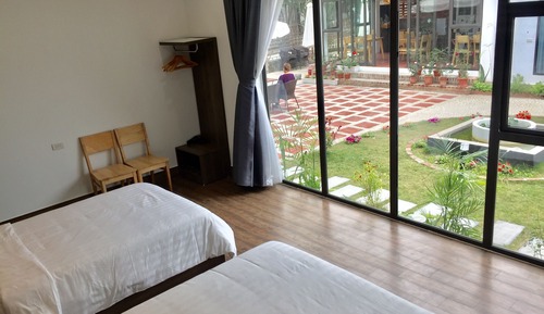 Deluxe Twin Room, Multiple Beds, Garden View