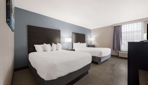 Standard Room, 2 Queen Beds, Non Smoking, Refrigerator & Microwave