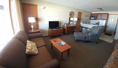 Deluxe Double Room, Multiple Beds, Kitchen, Bay View