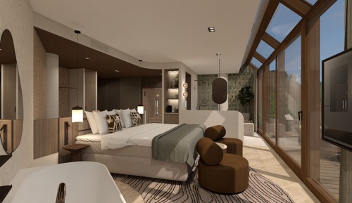 Royal Sauna Suite with large terrace and sunshower ( Including Spa Access)