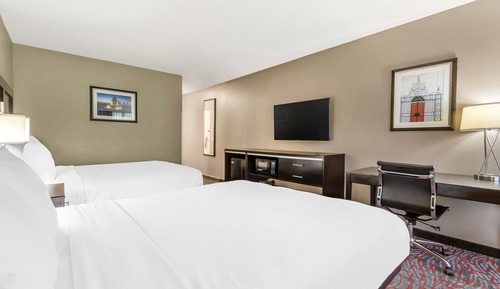 Standard Room, 2 Queen Beds, Non Smoking, Refrigerator & Microwave