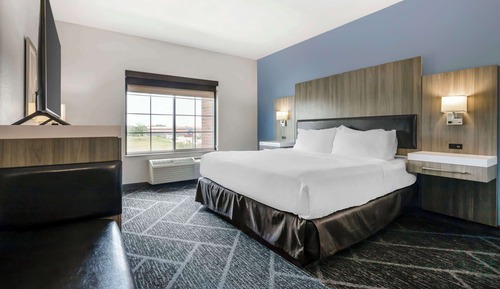 Standard Room, 1 King Bed, Non Smoking, Refrigerator & Microwave