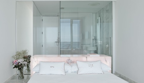 Front Room with Glass Shower, Balcony